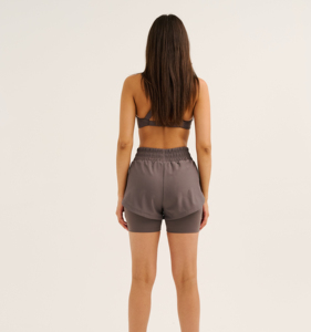 Custom Logo Women's Shorts Cotton Fleece Thickness Soft With Pockets Lounge Wear Cargo Women Sweat Shorts - Product Image 5