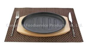 Cast Iron <b>Skillet</b>, Cangshan Cast Iron Fry <b>Pan</b>, Cast Iron Platter Fire No Coating Cast Iron Fry <b>Pan</b> Cast Iron Pre-seasoned - Product Image 5