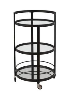 SWT 2024 2-टियर होटल किचन गोल्ड मेटल मिरर मिनी वाइन बार ट्रॉली सर्विंग कार्ट ट्रॉली - Product Image 4