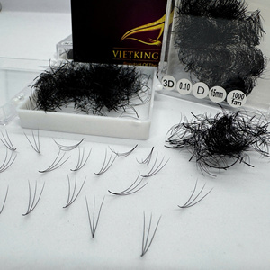 Extensions de cils Promade 3D 0.1 15mm en cachemire, base lâche, Cils Promade Vietnam, éventails de volume faits à la main, boîte personnalisée - Product Image 6