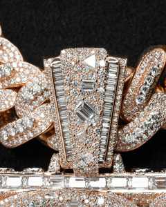 Colgante de Plata 925 con Logotipo Personalizado, Estilo Hip Hop, Superhéroe, con Incrustaciones de Moissanita VVS, para Hombre - Product Image 2