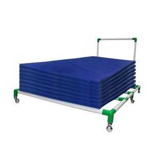 Chariot de transport pour tapis de gym, robuste et léger, avec deux roues verrouillables - Offre spéciale - Product Image 4