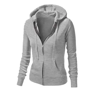 Womens Casual Zip Up Hoodie Sweatshirt Jumper Lady Hooded Women's Hoodies