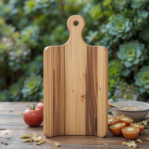 Planche rectangulaire extra-large en bois de hêtre à grain chevrons, très épaisse, très demandée - Product Image 2