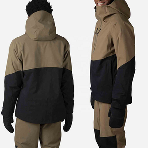 Latest Fashion Casual Men's ZIP Collar Hooded Softshell Winter Ski <b>Jackets</b> Waterproof Breathable Windproof Custom Colors - Product Image 2