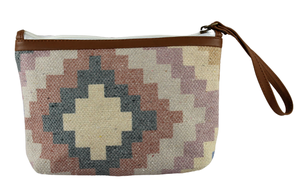 Petit sac à main artisanal professionnel de haute qualité, style vintage, fabriqué à partir de coton Dhurry/Kelim tissé à la main, fermeture à glissière - Product Image 1