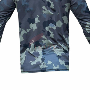 Sweat à capuche de pêche à manches longues 100% coton pour hommes, protection solaire anti-UV, chemise de pêche, camouflage de chasse, jersey de jungle - Product Image 5