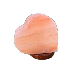Wholesale Hand Carved Pink Himalayan Crystal Rock Salt Heart Lamp <b>Dimmer</b> Cord Included - Product Image 4