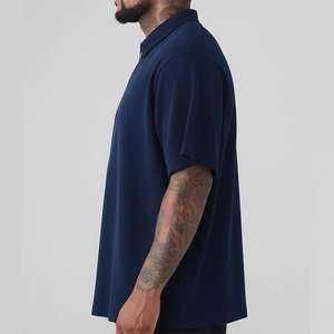 Chemises polo pour hommes grandes tailles, fabrication OEM, prix de gros, t-shirts de haute qualité, sur mesure, taille XXL - Product Image 3