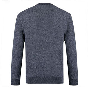 Sudadera de Cuello Redondo de Lujo 100% Algodón para Hombre, Bordado Liso de Alta Calidad, Temporada de Invierno, Logotipo Personalizable - Product Image 2