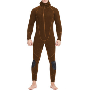 Combinaison de plongée en néoprène tricotée à col rond, 3 mm, manches longues, pour homme et femme - Product Image 2