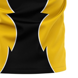 Ensemble de maillot de football d'hiver personnalisé unisexe bleu et blanc, numéro 10, impression sublimée, col en V, manches courtes, régulier, évacuation de l'humidité - Product Image 3