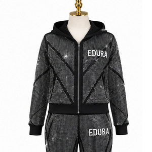 Ensembles de jogging brodés Hic and Comfy pour femmes, légers, avec logo personnalisé imprimé, streetwear, écologiques, respirants, pour l'hiver - Product Image 5