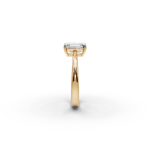 Bague en or avec diamant taille émeraude de 1,5 carat - Product Image 3