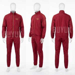 Survêtement pour homme, vert et orange, à blocs de couleur, manches longues, fermeture éclair, coupe décontractée, polyester, poches latérales, vêtements d'automne - Product Image 6
