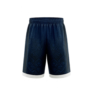 Ensemble de maillot de basketball unisexe bleu foncé 2026 – Débardeur sans manches col en V et short noir dégradé, respirant et anti-humidité - Product Image 5