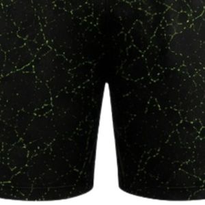 Black <b>Marble</b> Print Athletic Training Shorts with Elastic Waistband Breathable Lightweight Sports Gym Fitness Performance Wear - Product Image 5