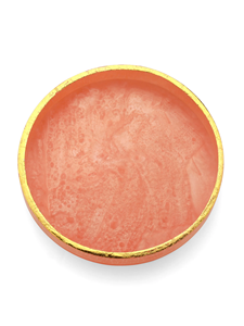 Handmade Modern Resin Tray Elegant Rounded <b>Disposable</b> Eco-Friendly Tray for Serving and Home Styling - Product Image 4
