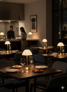 Wireless Portable LED Table Lamp Touch Control 3 <b>Lighting</b> Modes Dome Style Transparent Shade Gold Base Night Lamp - Product Image 3