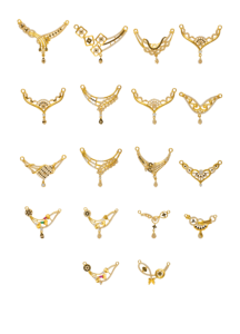 จี้และล็อกเก็ตทองคำบริสุทธิ์ 22K |   วัดอินเดียโบราณและลวดลายทางศาสนา |   เครื่องประดับขายส่ง ค่าทำราคาประหยัด - Product Image 3