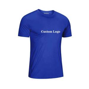 T-shirt de sport pour homme en gros, 100 % coton tricoté, respirant, séchage rapide, vêtements de fitness pour la gym - Product Image 1