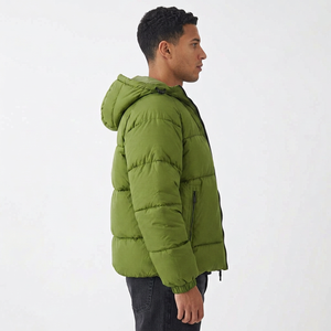 Veste matelassée personnalisée pour homme, doudoune d'hiver chaude, vêtements décontractés d'extérieur, fabricant de vêtements en gros - Product Image 5