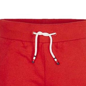 Pantalones Cortos Bermuda Rojos Lisos de Algodón para Hombre, Cintura Elástica con Cordón, Tejido de Punto Informal Transpirable de Tiro Medio - Product Image 2