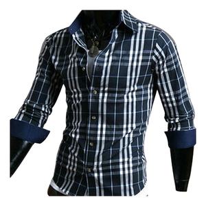 เสื้อเชิ๊ตผู้ชายผ้าคอตตอน100% แฟชั่นเสื้อเชิ๊ตระบายอากาศได้ดีเลือกแบบได้ - Product Image 4