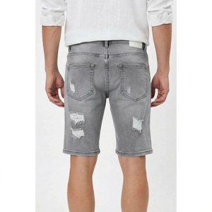 Shorts en jean décontractés pour hommes, shorts en coton personnalisés, longueur genou, vêtements d'été, fabricant, vente en gros - Product Image 2