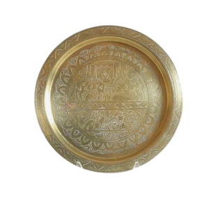 Nouvelle Arrivée Assiette Plate en Métal Bleu Couleur Unie Durable Non Toxique Qualité Alimentaire Style Américain Vaisselle de Mariage - Product Image 4