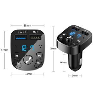 Wireless per auto Bluetooth FM trasmettitore MP3 Audio USB adattatore Kit vivavoce - Product Image 4