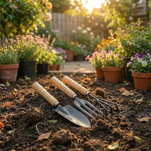 Juego de Herramientas de Jardín de Madera de Mango, 3 Piezas, Venta al Por Mayor |   Cuchillas de Acero con Alto Contenido de Carbono - Product Image 2