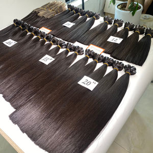 Personalizado 100% Raw Real Vietnamita Remy Extensiones de Cabello Humano Máquina de Longitud Completa Doble Trama Sedoso Recto Onda Cabello Natural - Product Image 2