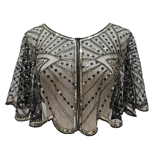 Cape perlée faite à la main pour femme, 100 % coton de haute qualité, prix de gros pour l'exportation - Product Image 2