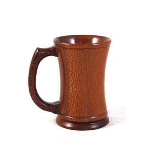 Handmade Wooden Coffee Mug Natural Solid Wood Cup Rustic Style Eco Friendly Drinking Mug for Home Use - Product Image 3