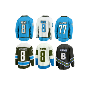 Maillot de hockey sur glace Vitality pour homme, manches longues, impression sublimée, polyester respirant, coupe classique, vêtements pour adultes - Product Image 5
