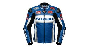 Chaqueta de Motociclismo Unisex Zuzuki GSXR, de Cuero Estampado, Impermeable, de Secado Rápido, con Protección CE Nivel 2, para Carreras en Pista - Product Image 1