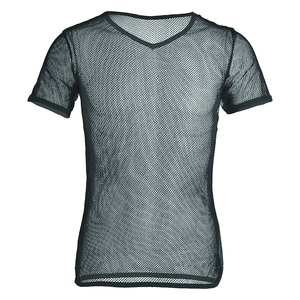 Custom Sports Mesh T Shirt Sublimation Training Running Jersey V-Neck Mesh T Shirt Solid Color Mesh T Shirt Regular Fit Mesh Tee - Product Image 4