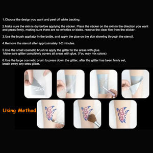 Maquillaje líquido Glitter Tattoo Glue Gel Glitter Fix Gel para cara y cuerpo - Product Image 3