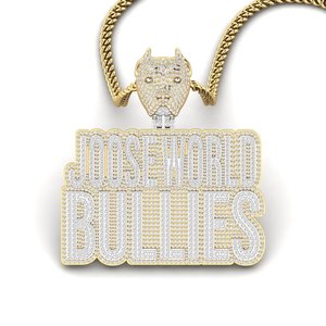 Colgante de lujo con letra, moissanita + plata 925 con cristal, amuleto de joyería de moda unisex para regalo. - Product Image 1