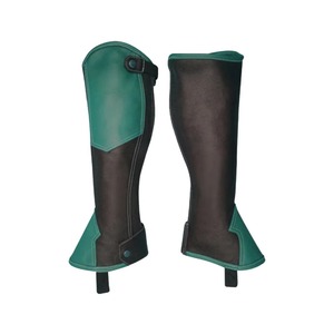 Custom Soft Suede Horse Riding <b>Chaps</b> Adjustable Equestrian <b>Half</b> Gaiters Outdoor Horseback Riding Protective Leg Calf Shield - Product Image 5