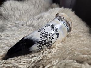 Auténtico Cuerno Vikingo para Beber, Jarra, Taza para Cerveza o Sidra, Tazas de Juego de Tronos, Regalo de Boda para Padrinos de Boda - Product Image 6