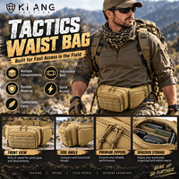 Sac banane tactique imperméable en tissu Oxford de haute qualité pour activités de plein air, randonnée et chasse