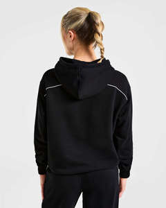 Conjunto Deportivo para Mujer, Sudadera con Capucha Negra Extra Grande con Detalles en Contraste, Conjunto Atlético Informal a Juego - Product Image 3