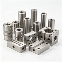 Komponen Mesin CNC Titanium Kustom OEM, Part Paduan Titanium Presisi untuk Peralatan Kelautan dan Mesin Industri