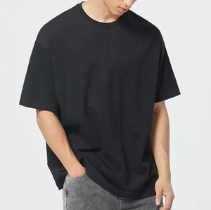 Camisetas Casuales Holgadas para Hombre, 100% Algodón, Manga Larga, Ecológicas, de Secado Rápido, Transpirables, con Estampado Digital Sólido, Logotipo Personalizado, en Oferta - Product Image 2
