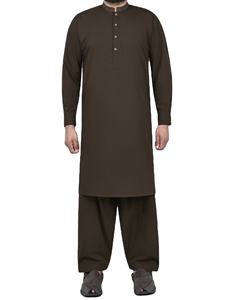 100% High Quality Customized <b>Men</b> Cotton <b>Shalwar</b> <b>Kameez</b> Sets Indian Pakistani Collar Style OEM Customizable - Product Image 1