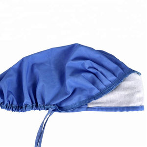 Wholesale Custom Cotton <b>Scrub</b> <b>Caps</b> for Nurses Lower Price Custom Logo Woven Surgical Hats Nurse Uniform Sets Unisex Player - Product Image 3