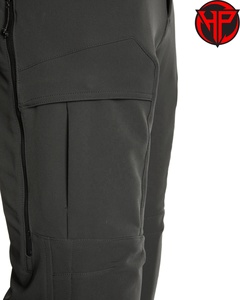 Pantalones Hexaplus Industries Negros de Cintura Media, Corte Recto, Estilo Vintage, Tácticos, para Expedición y Caza, para Hombre, Otoño, Premium, Soft Shell - Product Image 6