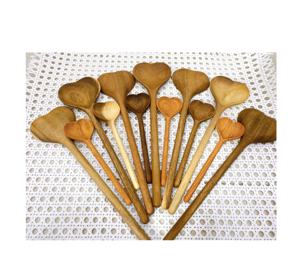 Cuillère en bois d'acacia brun foncé du Vietnam 10cm 35cm de longueur ustensiles de cuisine pour la cuisson de salade de fruits vaisselle maison Restaurant fête - Product Image 5